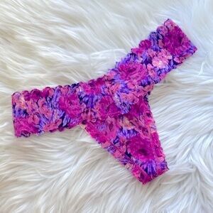 NWOT Victoria’s Secret floral lace thong